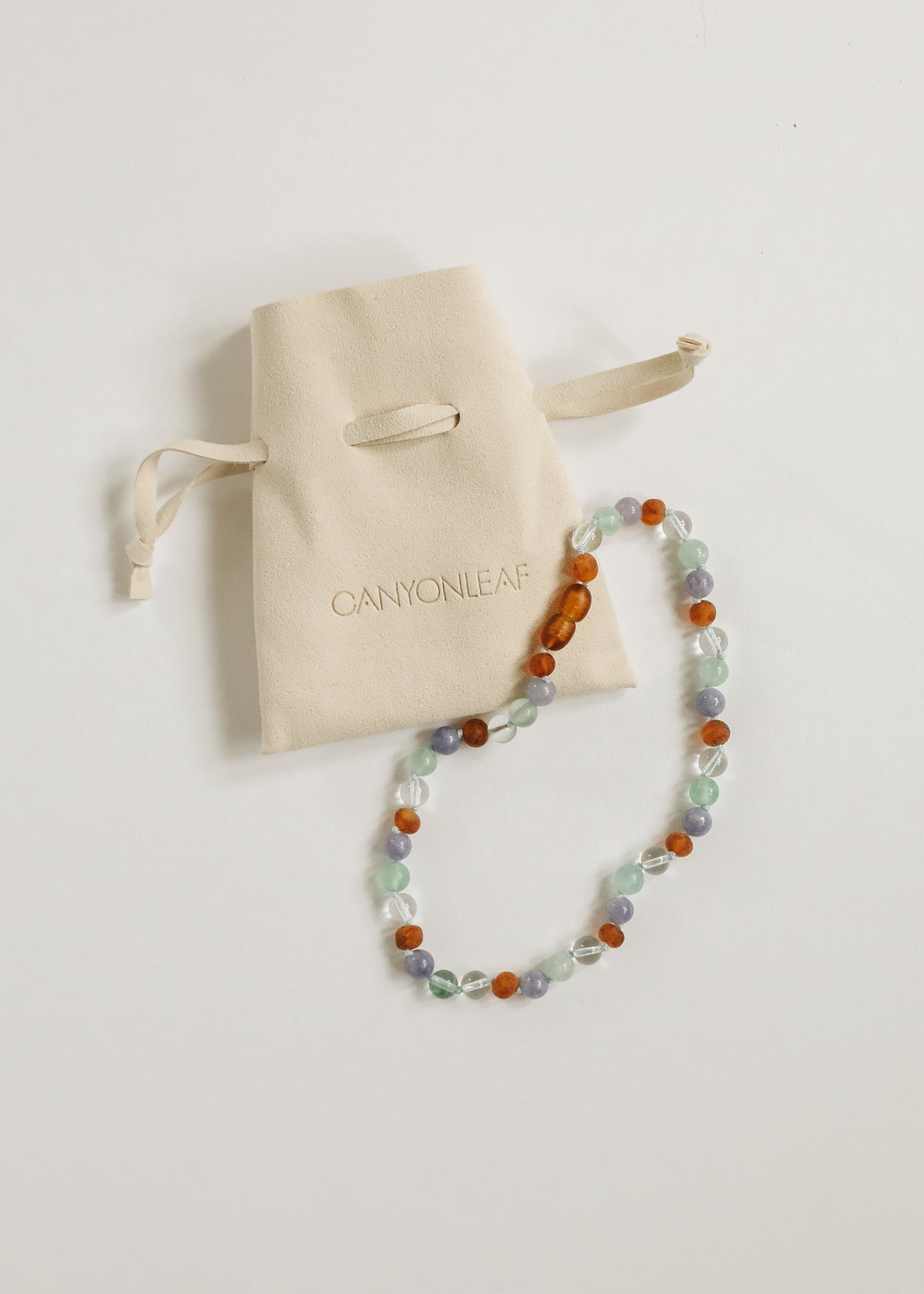 Baltic Sea Amber + Natural Gemstone | Anklet or Bracelet - Shaketea