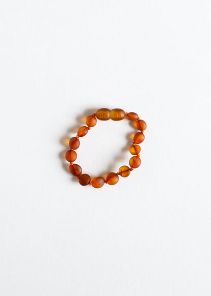 Raw Cognac Baltic Amber || Classic || Anklet or Bracelet