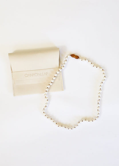 Pure Gemstone + Pearl || Necklace