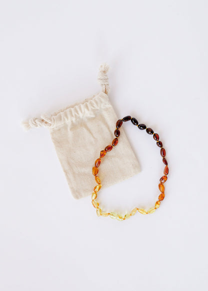 Polished Ombre Baltic Amber || Necklace