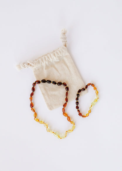 Polished Ombre Baltic Amber || Necklace