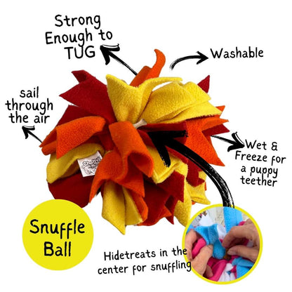 3-in-1 Bundle Enrichment Tube for Dogs - Tug Toy, Treat Dispenser & Snuffle Ball - Shaketea