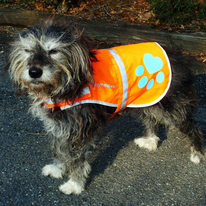 Reflective Dog Vest Hi-Vis S Size 27.5 in Chest x 19 in Neck Orange