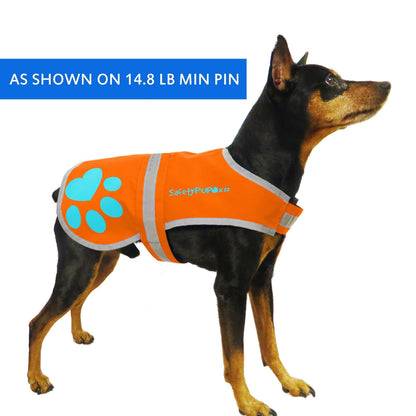 Reflective Dog Vest Hi-Vis 18.5 in Chest x 15 in Neck