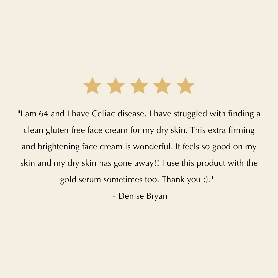 Gold Infusion Face Cream for Dull, Mature Skin – Brightening & Firming, Nut-Free