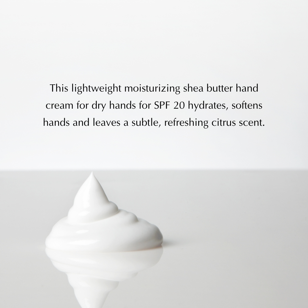 Hand Cream for Dry, Thinning Hands – Non-Greasy with SPF 20, Gluten-Free & Nut-Free