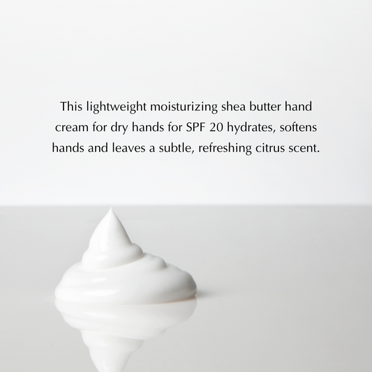 Hand Cream for Dry, Thinning Hands – Non-Greasy with SPF 20, Gluten-Free & Nut-Free