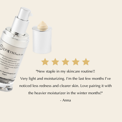 Calming Moisturizer for Reactive, Dry Skin After 40 – Barrier Repair, Gluten-Free & Fragrance-Free