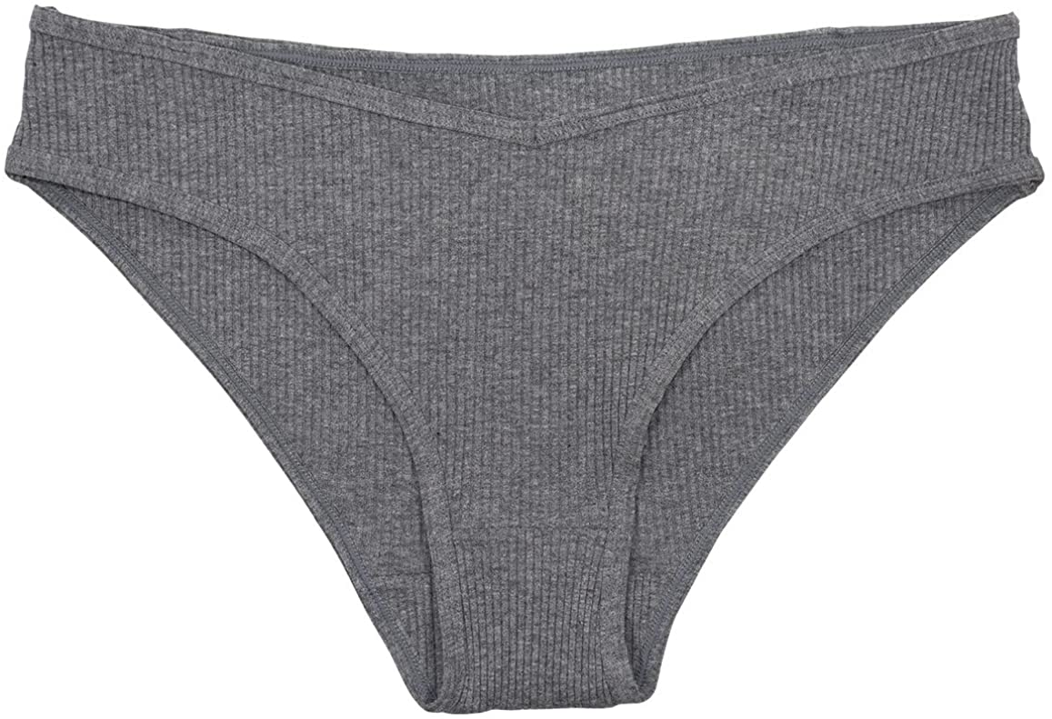 Love Libby Cotton Rib Bikini Underwear Multi Color XS 2X V Shape Front