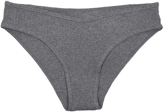 Love Libby Cotton Rib Bikini Underwear Multi Color XS 2X V Shape Front