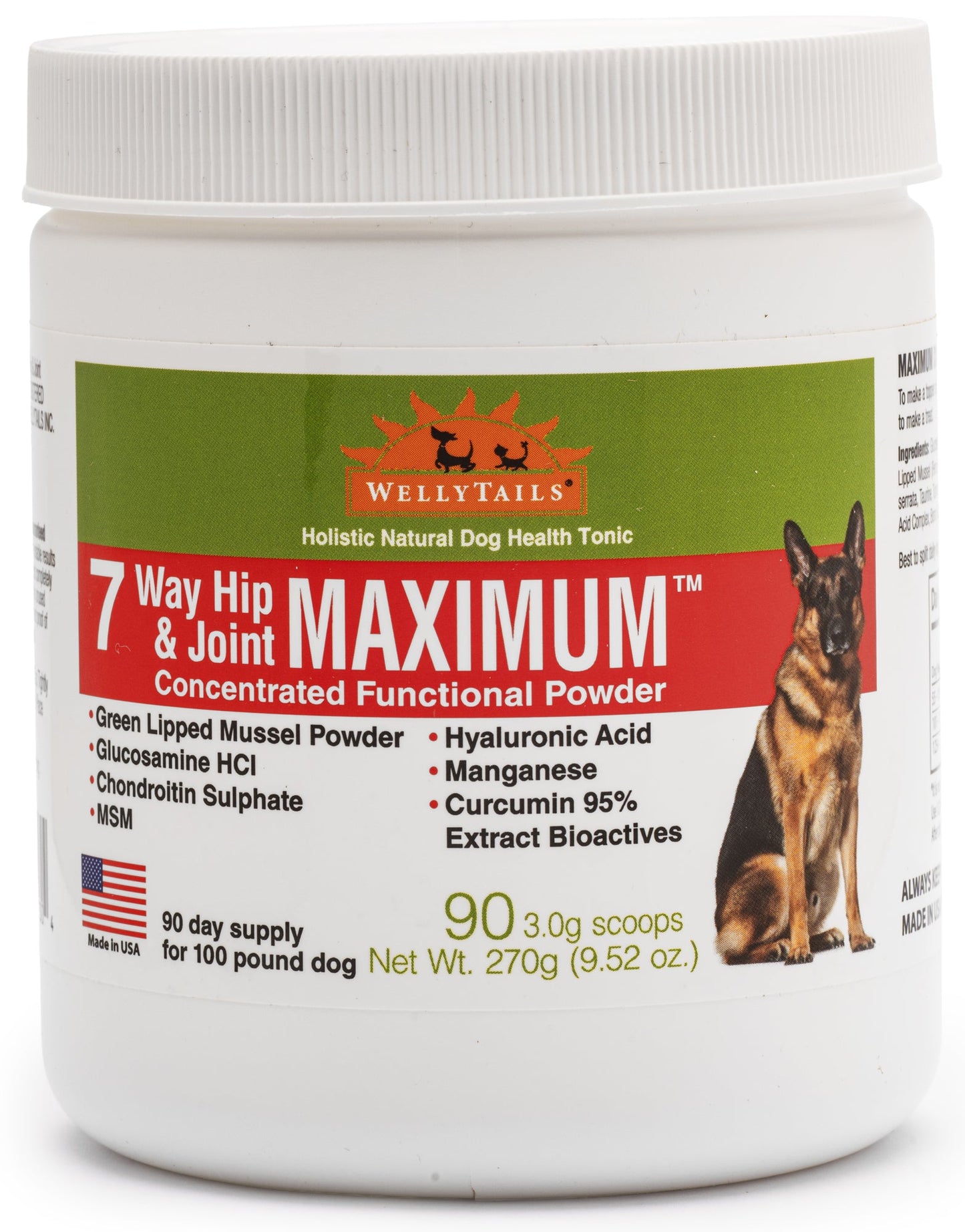 7 Way Hip & Joint MAXIMUM  Dog Joint Supplement  Made in USA