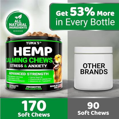 Hemp Calming Chews for Dogs 2-Pack