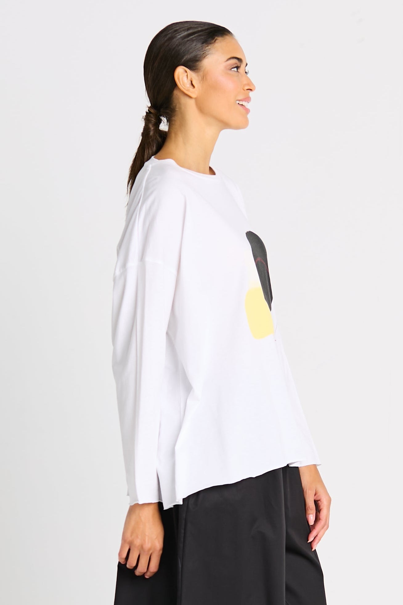Pima Cotton "Solar" Luxury Boxy Tee - As Shown
