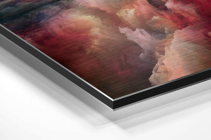 Colorful Clouds Brushed Aluminium Dibond Wall Art