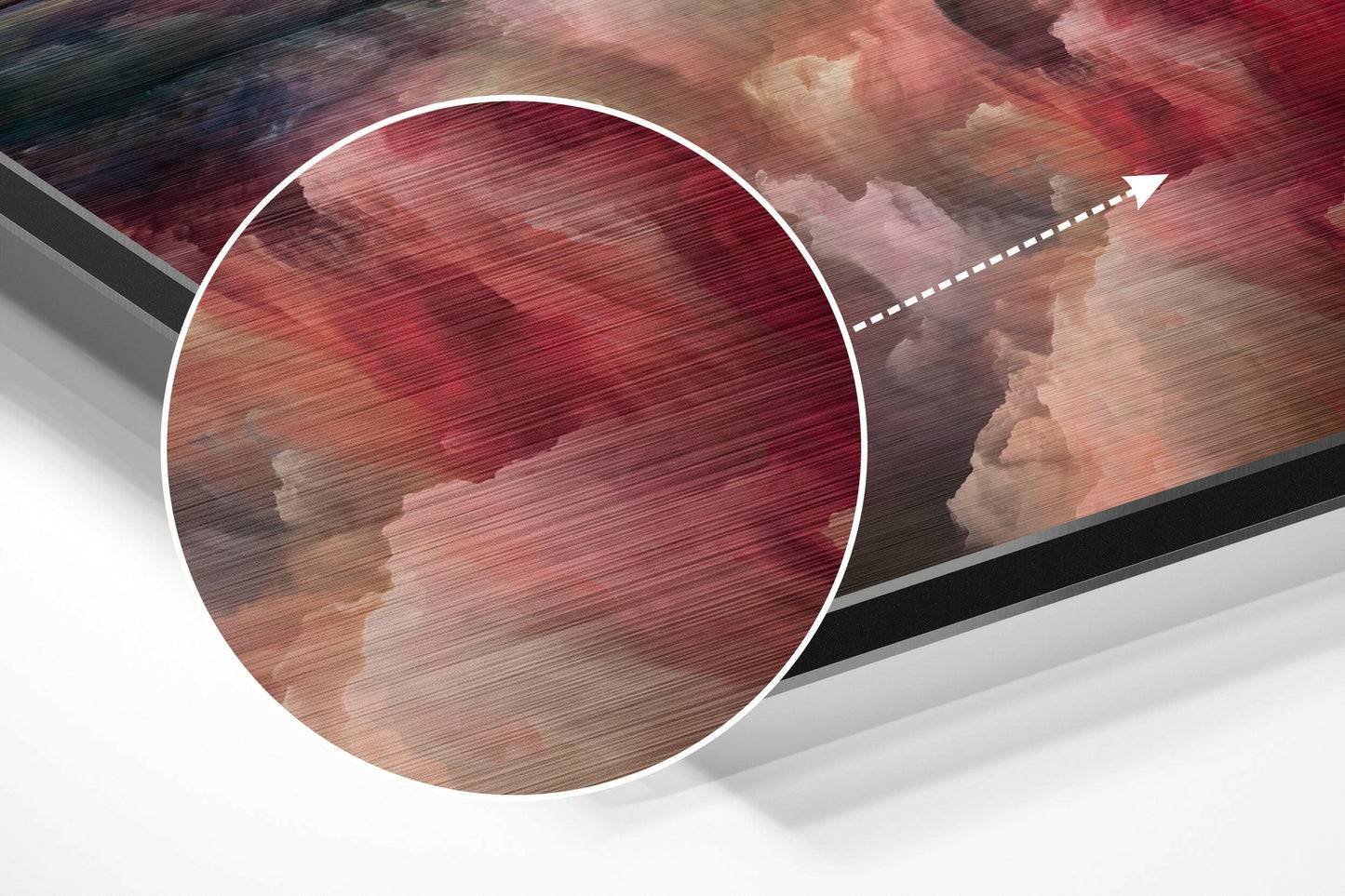 Colorful Clouds Brushed Aluminium Dibond Wall Art