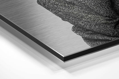 Goat-Headed Brushed Aluminium Dibond Wall Art