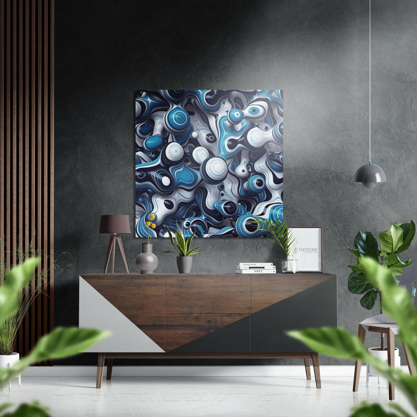 Evil Eyes Brushed Aluminium Dibond Wall Art