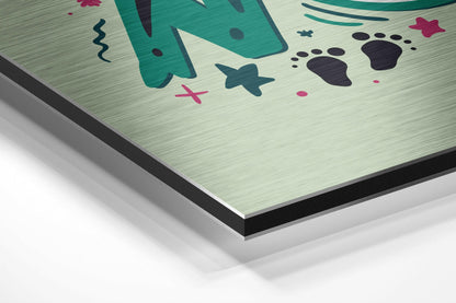 Start Now Brushed Aluminium Dibond Wall Art