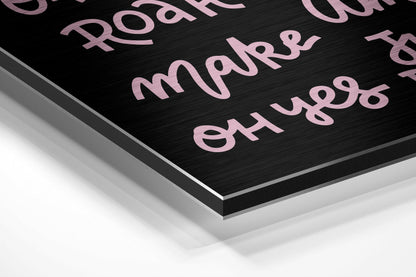 Motivation Brushed Aluminium Dibond Wall Art