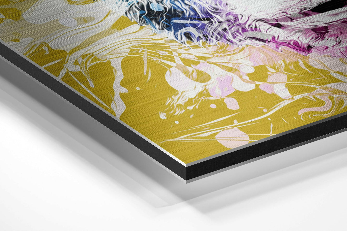 Monkey Brushed Aluminium Dibond Wall Art