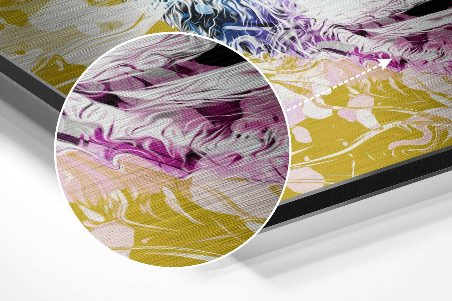 Monkey Brushed Aluminium Dibond Wall Art