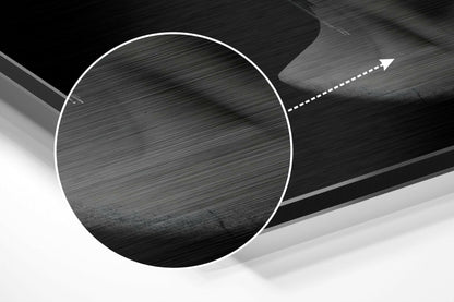 Glitch Top Statue Bust Brushed Aluminium Dibond Wall Art