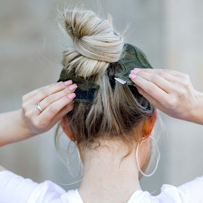 Distressed Messy Bun Caps | Adjustable
