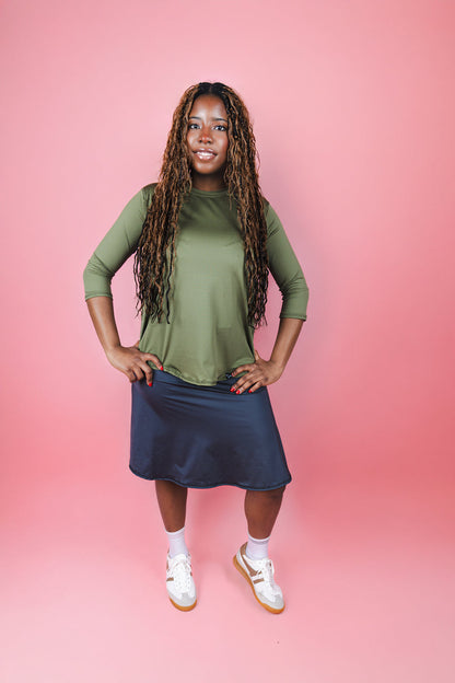 Performance Quarter Sleeve - Army Green