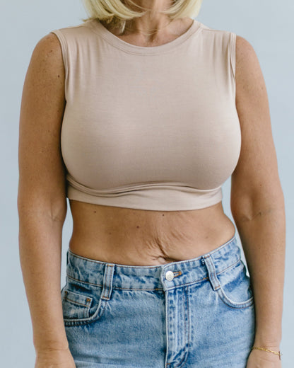 Crew Neck Tank Halftee - Shaketea