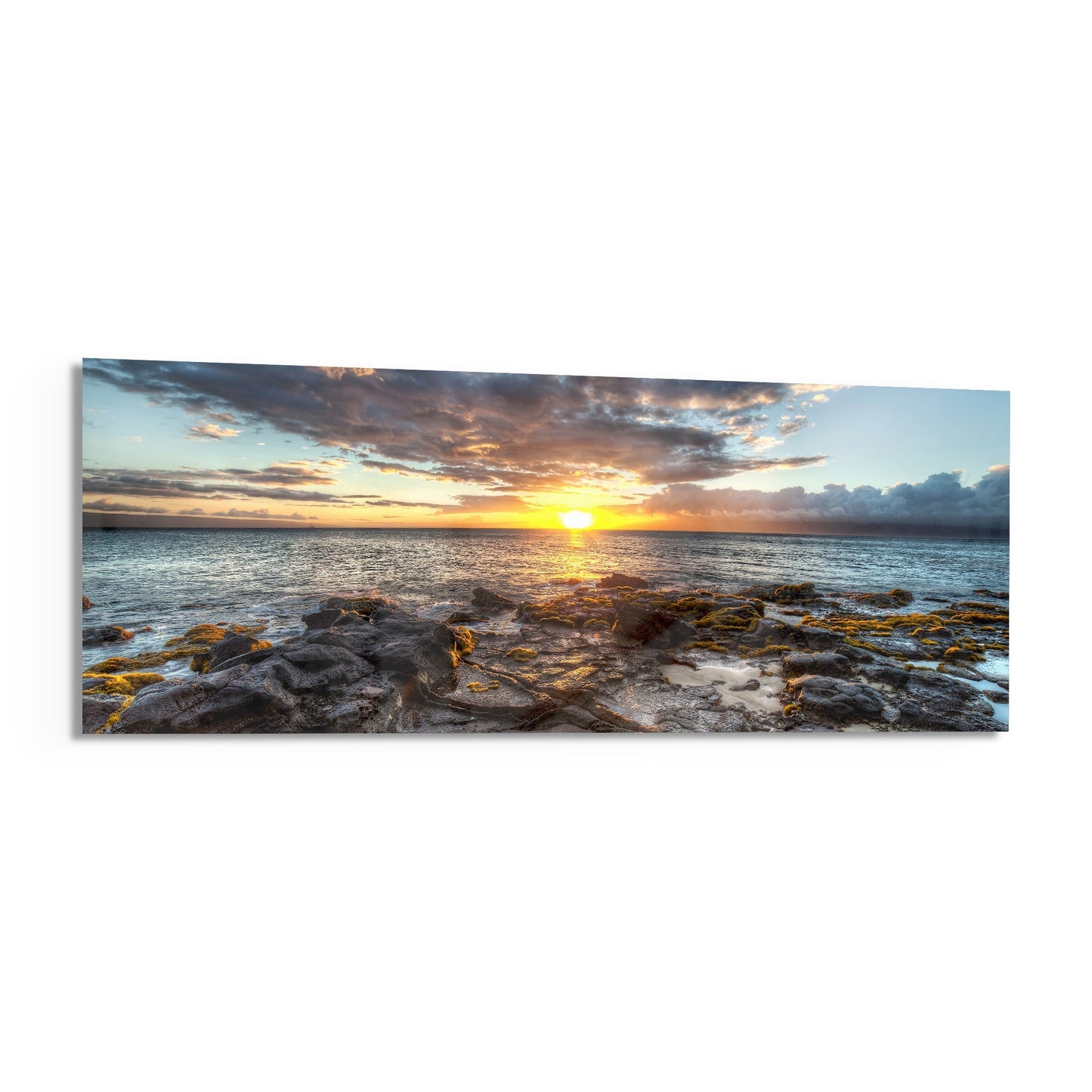 Sunset Glass Wall Art (36"x14")