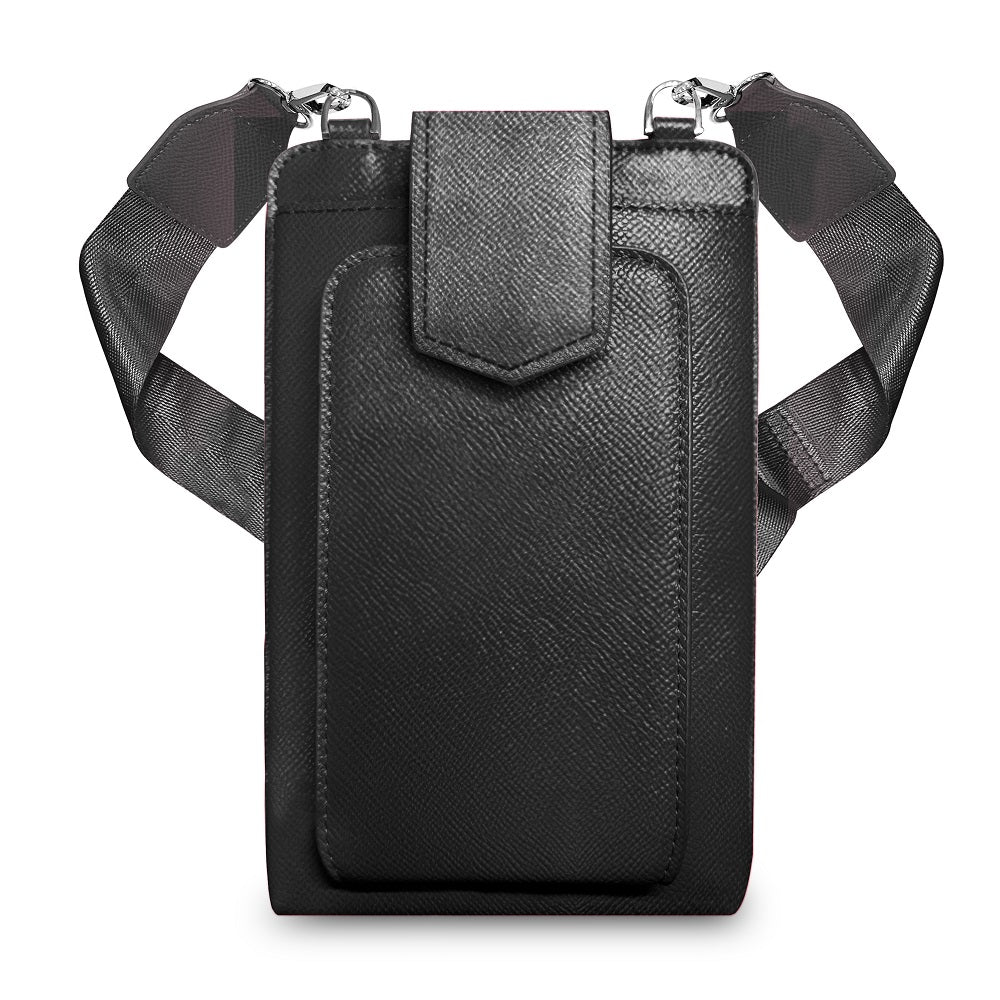 Boca RFID Crossbody Phone Purse Vegan Leather Fits 7 Inches Touch Screen