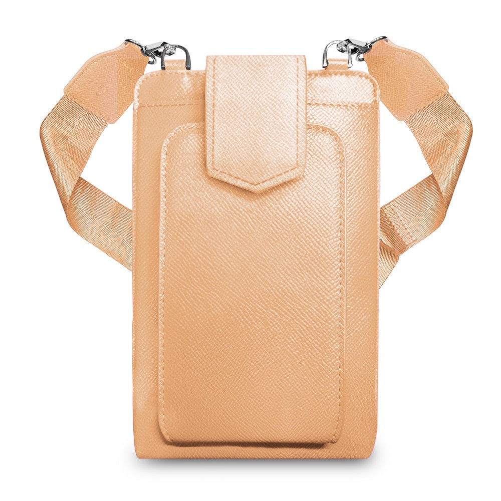 Boca RFID Crossbody Phone Purse Vegan Leather Fits 7 Inches Touch Screen
