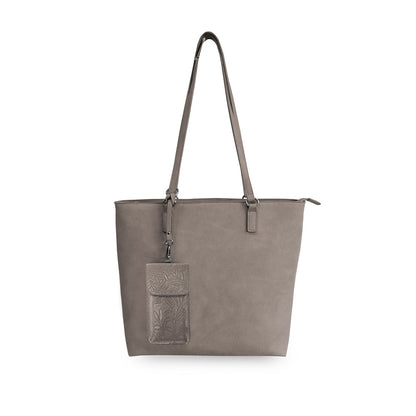 Techy Tote Bag Vegan Leather Large with Touch Screen Purse