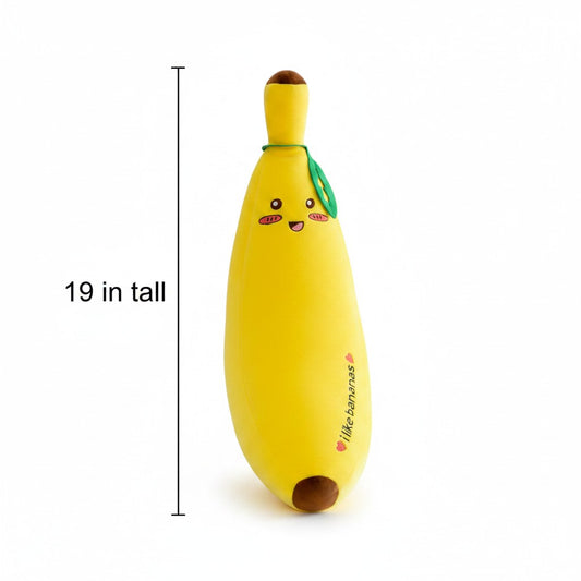 Smiley Banana Stuffed Animal — Kawaii Plush Gift