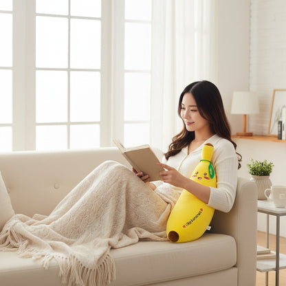 Smiley Banana Stuffed Animal — Kawaii Plush Gift