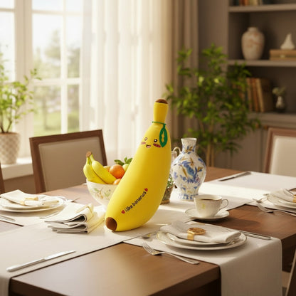 Smiley Banana Stuffed Animal — Kawaii Plush Gift