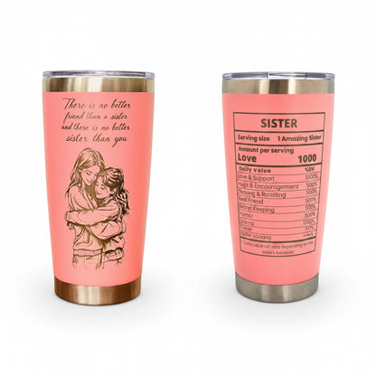 Unique Sister Gift 20oz Insulated Stainless Steel Travel Tumbler