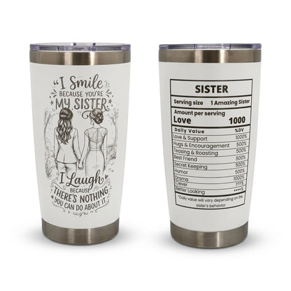 Unique Sister Gift 20oz Insulated Stainless Steel Travel Tumbler