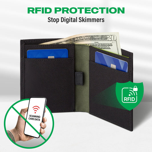 Eco Bifold Cash Wallet with Magnetic Closure