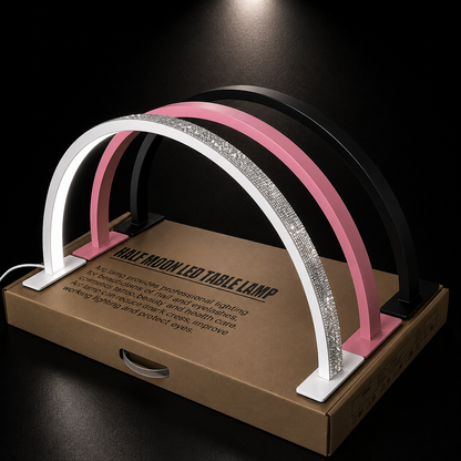 TheNailGoatCo Nail desk half-moon light