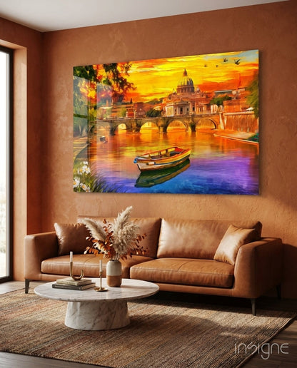 St. Peter's Basilica Glass Wall Art