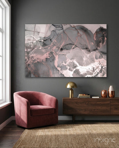 Sweet Pink Glass Art