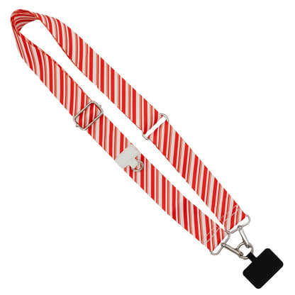 Christmas Collection Cell Phone Lanyard Holiday Fabric Adjustable Universal Fit