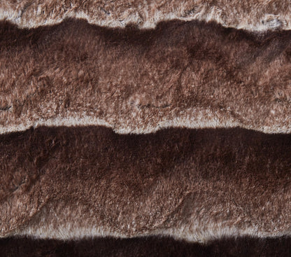 Tache Golden Brown Faux Fur Sherpa Throw Blanket (DY01)