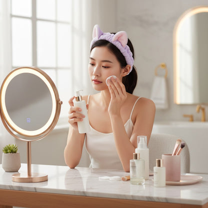Cat Ears Spa Headband Set — Pack of 4 Colors