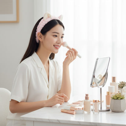 Cat Ears Spa Headband Set — Pack of 4 Colors