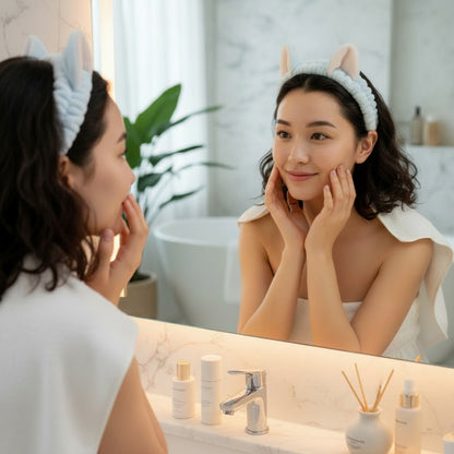 Cat Ears Spa Headband Set — Pack of 4 Colors
