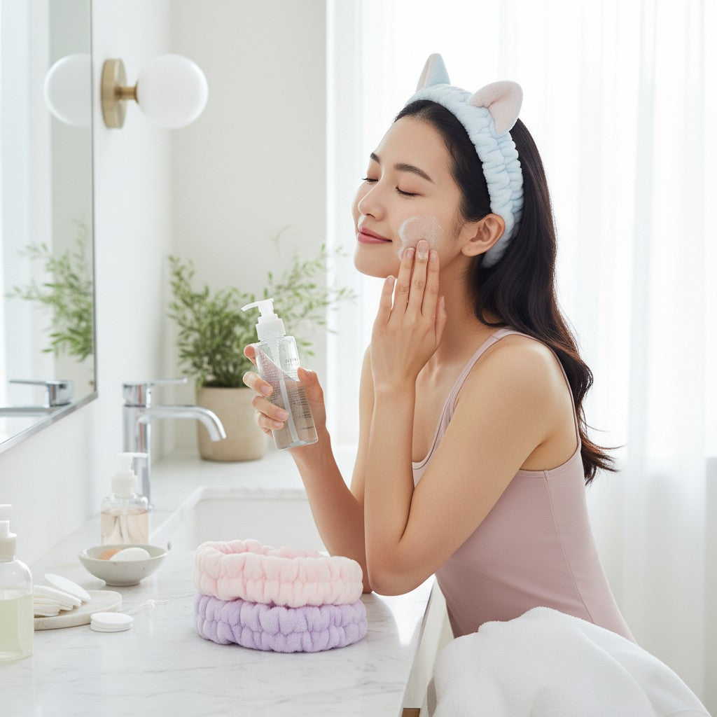 Cat Ears Spa Headband Set — Pack of 4 Colors