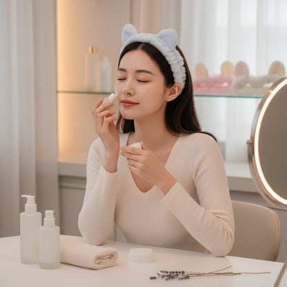 Cat Ears Spa Headband Set — Pack of 4 Colors