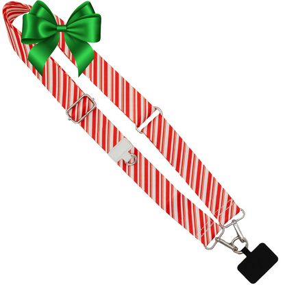 Christmas Collection Cell Phone Lanyard Holiday Fabric Adjustable Universal Fit